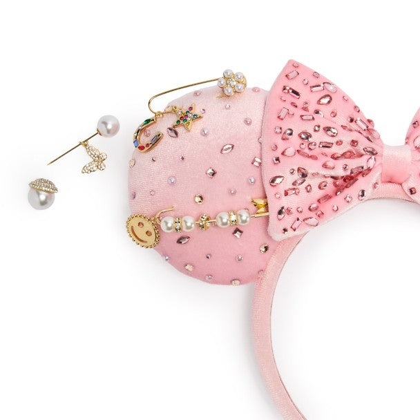 Diadema con orejas y dijes de Minnie Mouse