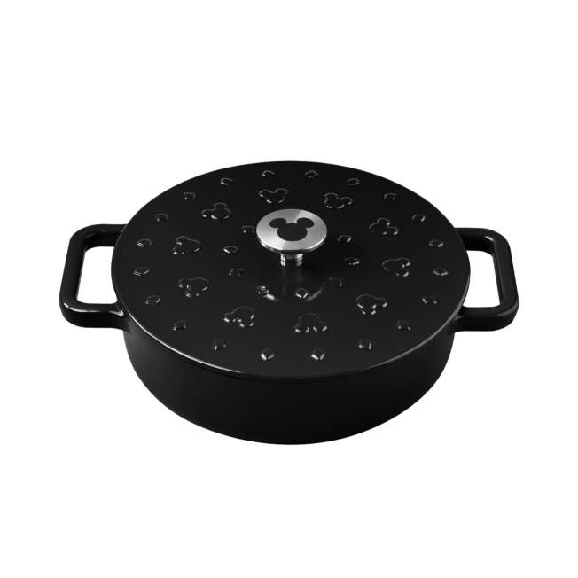 Olla baja de hierro fundido Mickey 24 cm