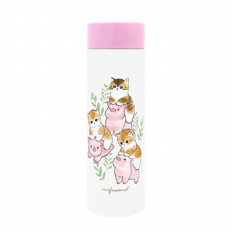 Botella térmica Mofusand de cerdito y gato, 150 ml