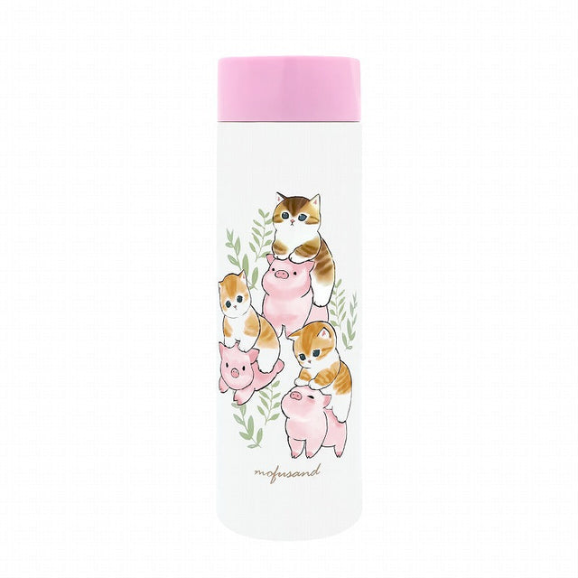 Botella térmica Mofusand de cerdito y gato, 150 ml