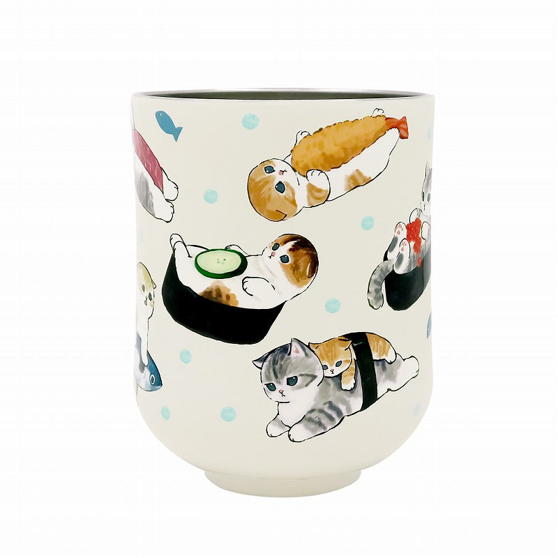 Taza térmica Mofusand 300 ml con diseño de sushi
