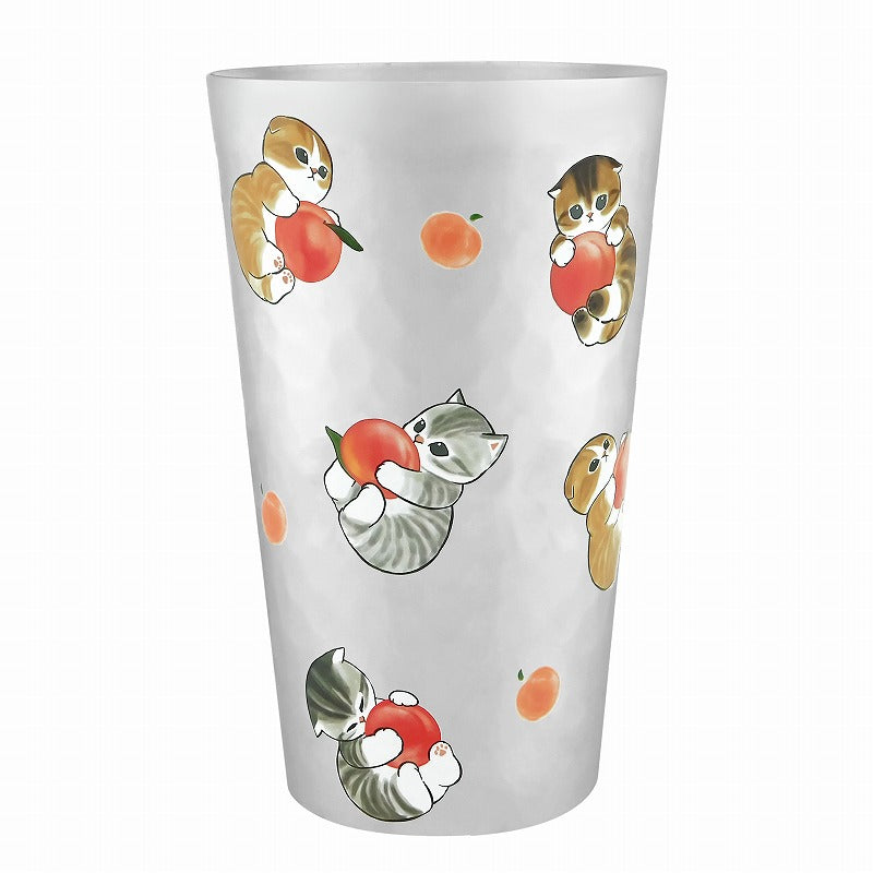 Vaso de aluminio Mofusand 450 ml - Gatito durazno