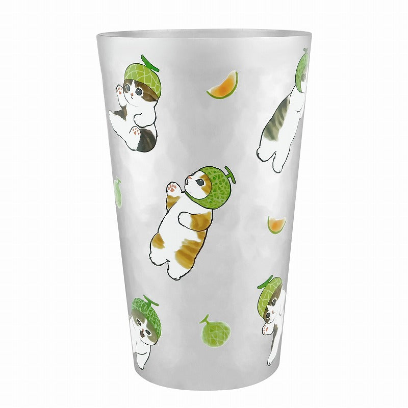 Vaso de aluminio Mofusand 450 ml, gato con melón