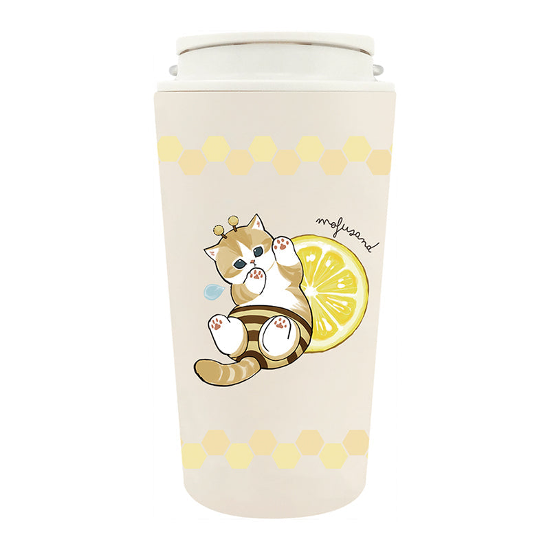 Tumbler térmico Mofusand con gatito abeja, 360 ml