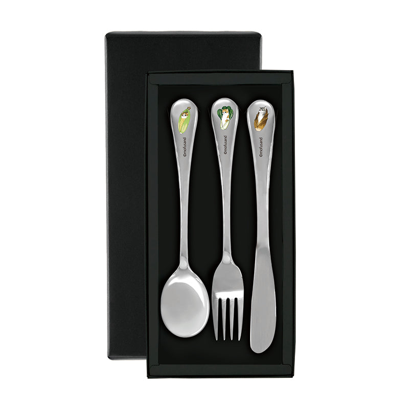 Set de cubiertos mofusand en caja de regalo