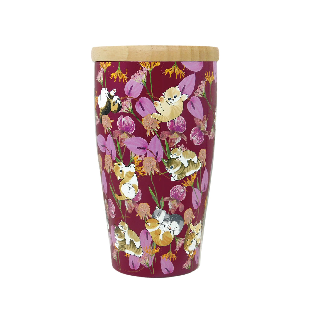 Vaso mofusand con tapa de madera 350 ml - Anturio