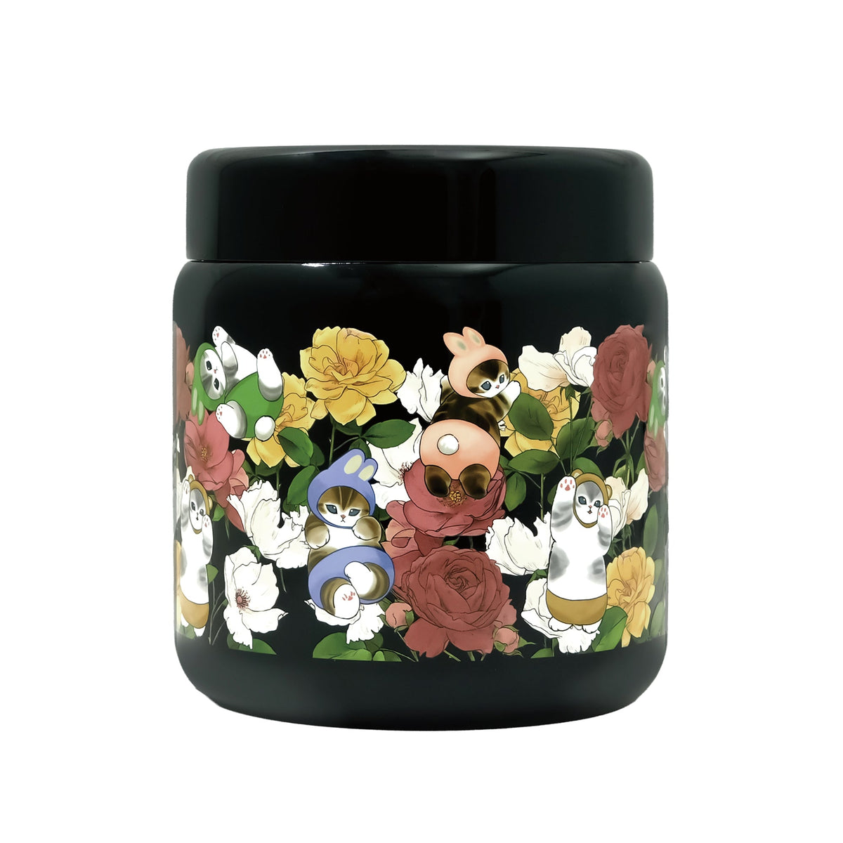 Termo para sopa mofusand 300 ml con diseño de rosas