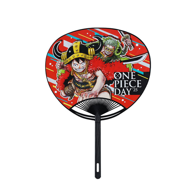 Abanico One Piece Day '25 con Luffy y Zoro