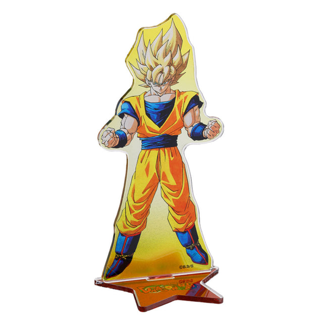 Figura acrílica con foil de Goku Super Saiyajin