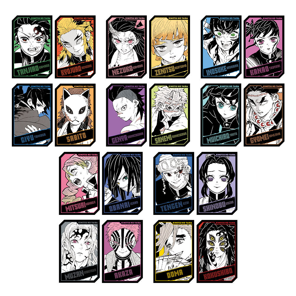 Set de 2 tarjetas holográficas Demon Slayer