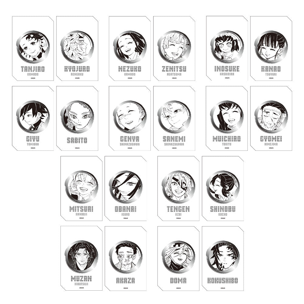 Set de 2 tarjetas holográficas Demon Slayer