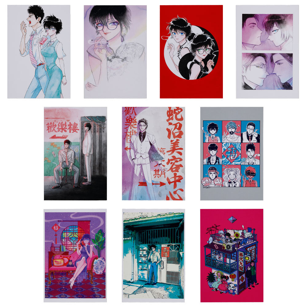 Set de 10 postales de Kowloon Generic Romance