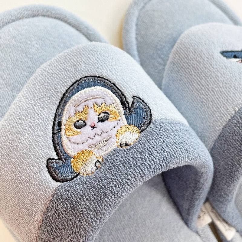 Pantuflas tipo hawaianas mofusand azules