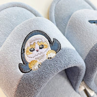 Pantuflas tipo hawaianas mofusand azules