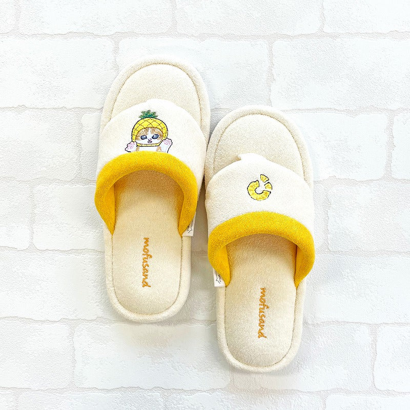 Pantuflas tipo hawaianas Mofusand amarillas