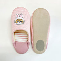 Pantuflas tipo babucha pastel mofusand rosadas