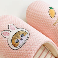 Pantuflas tipo babucha pastel mofusand rosadas