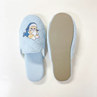 Pantuflas suaves Mofusand con taco, azules
