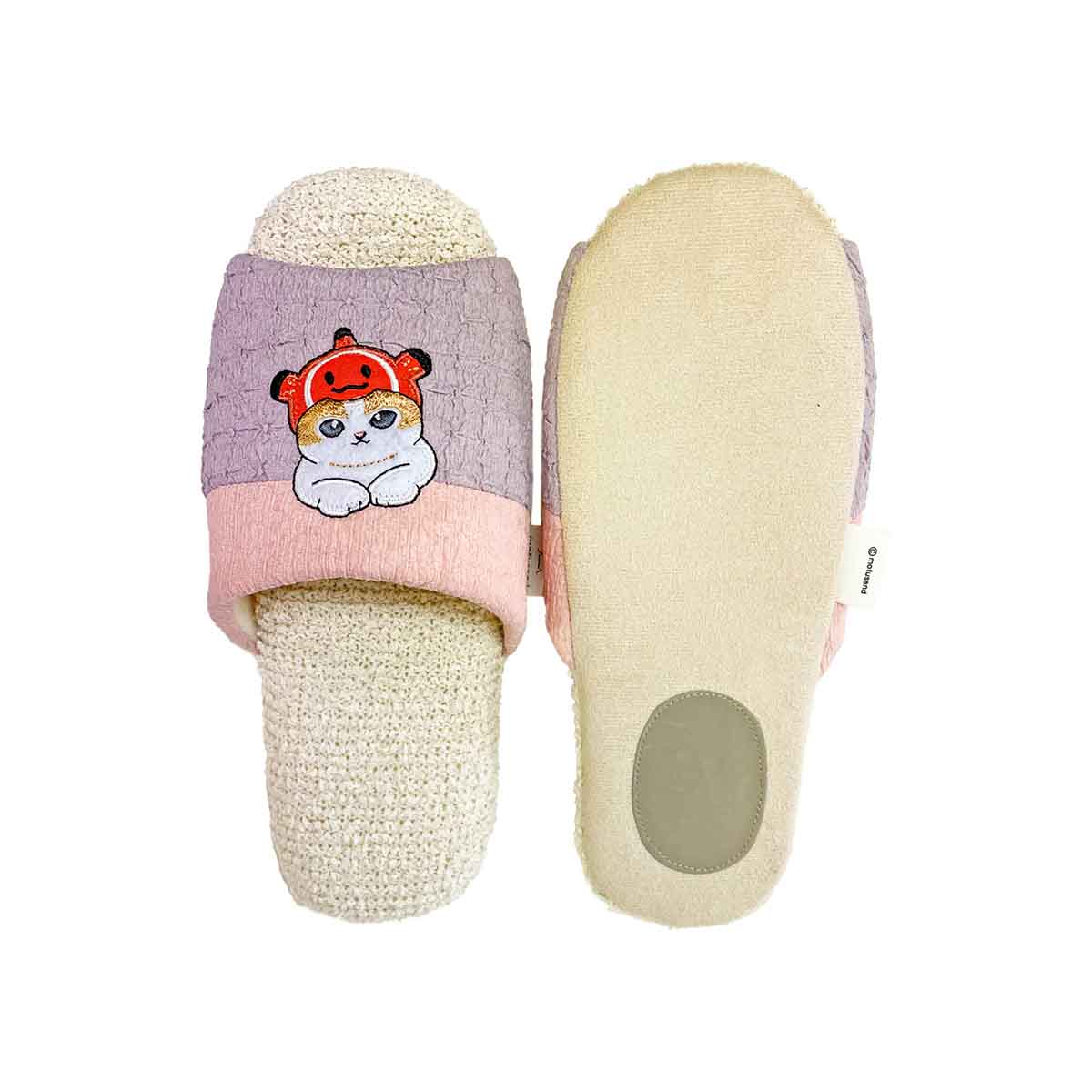 Pantuflas suaves rosadas Mofusand