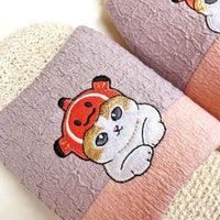 Pantuflas suaves rosadas Mofusand