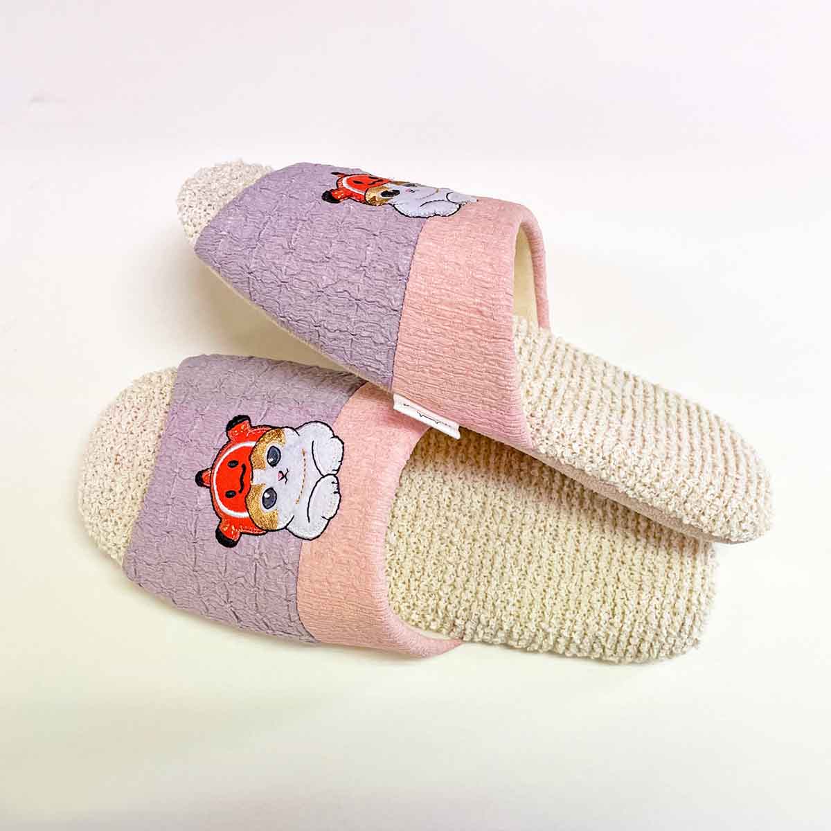 Pantuflas suaves rosadas Mofusand