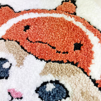 Mini alfombra suave mofusand naranja