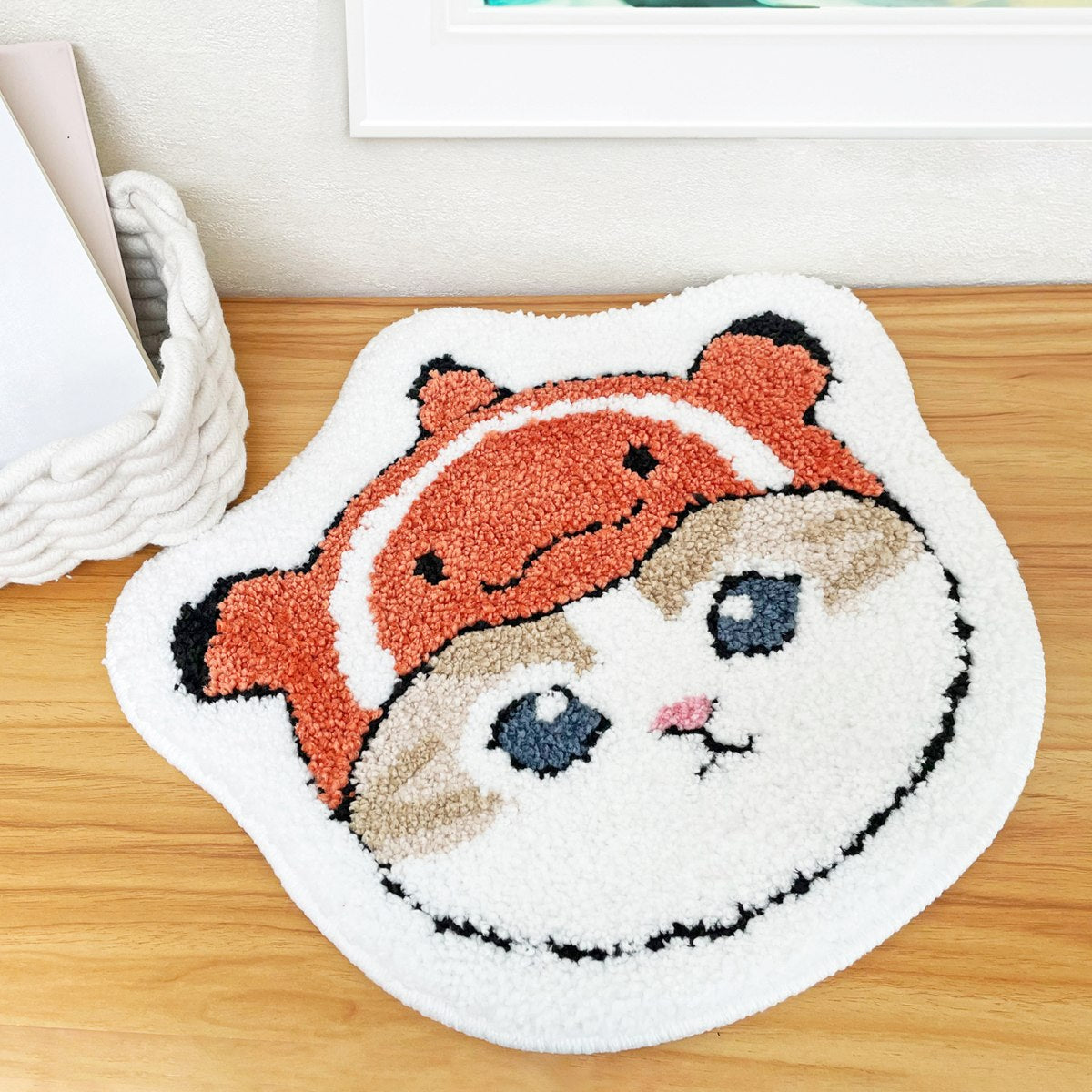 Mini alfombra suave mofusand naranja