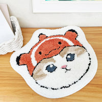 Mini alfombra suave mofusand naranja