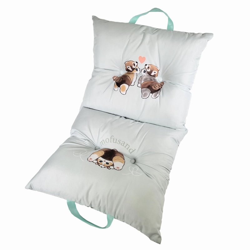 mofusand Cojín plegable de panda rojo