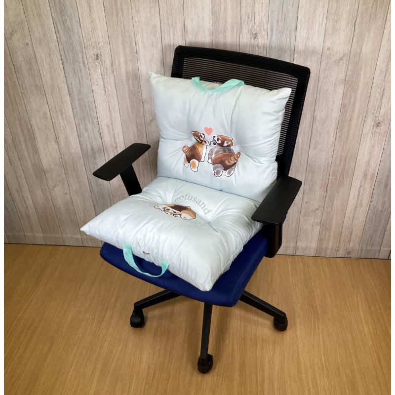 mofusand Cojín plegable de panda rojo