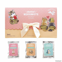 Set de regalo de polvos de baño mofusand NEKOMOTE