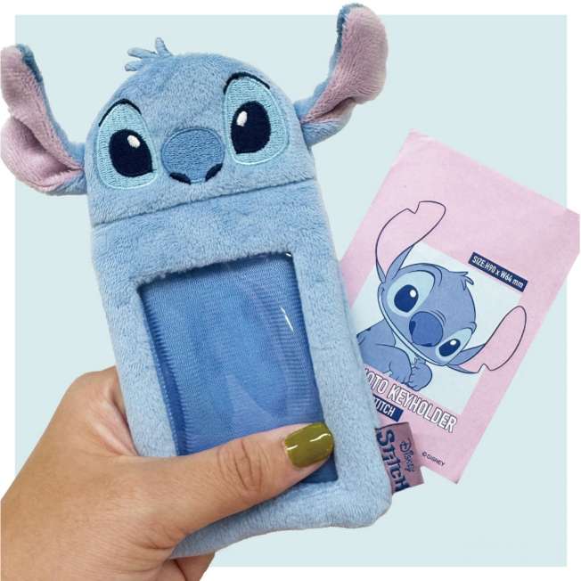 Llavero portafotos afelpado de Stitch