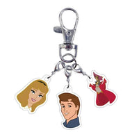 Set de 8 llaveros acrílicos Disney Princess