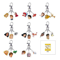 Set de 8 llaveros acrílicos Disney Princess