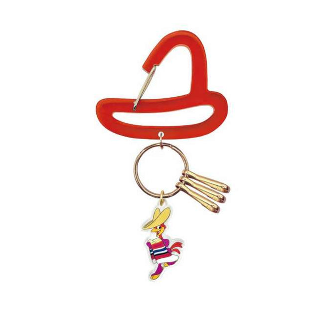 Mosquetón acrílico con dije de Panchito