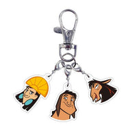 Set de 8 llaveros acrílicos trío de Disney