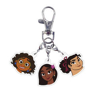 Set de 8 llaveros acrílicos trío de Disney