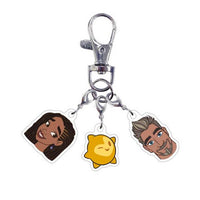 Set de 8 llaveros acrílicos trío de Disney