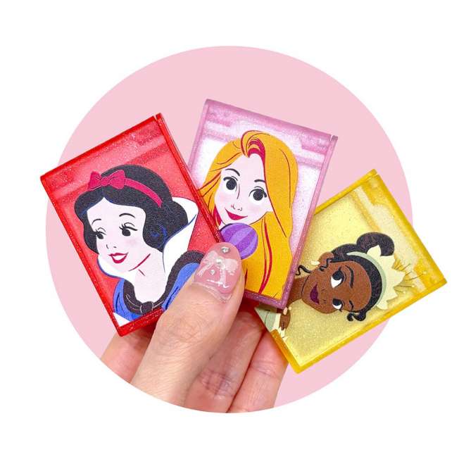 Set de 12 espejos mini sorpresa de princesas Disney