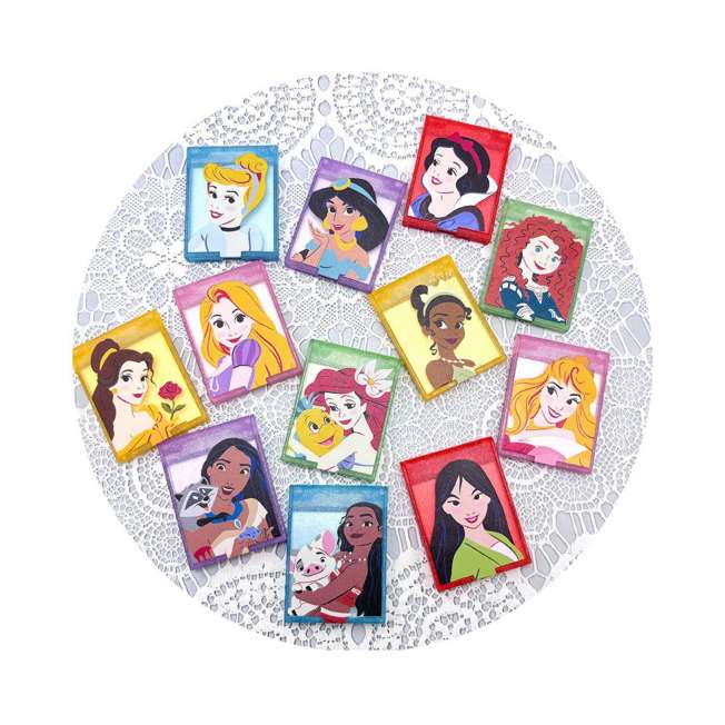 Set de 12 espejos mini sorpresa de princesas Disney