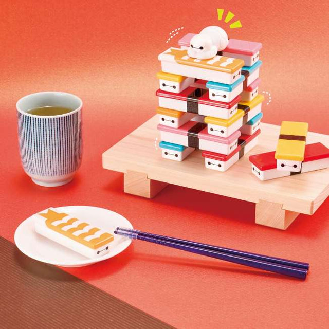 Juego de sushi y equilibrio de Baymax