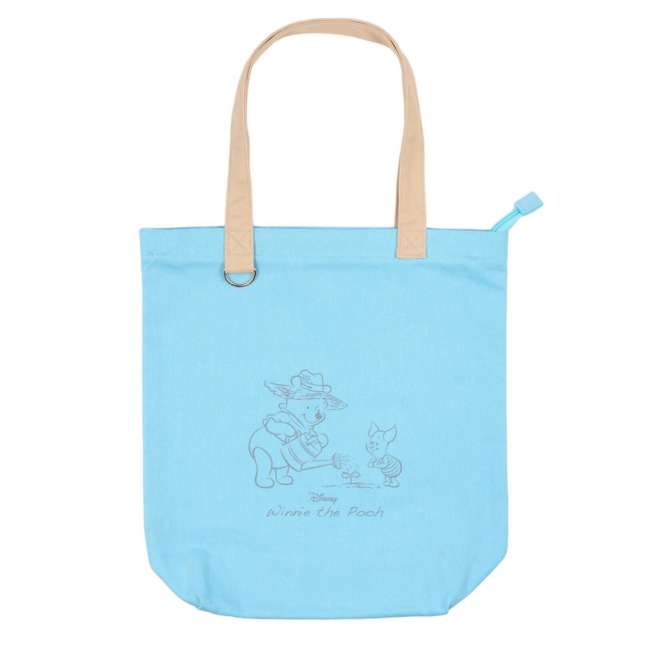 Bolso tote vertical con cierre Disney Winnie the Pooh azul