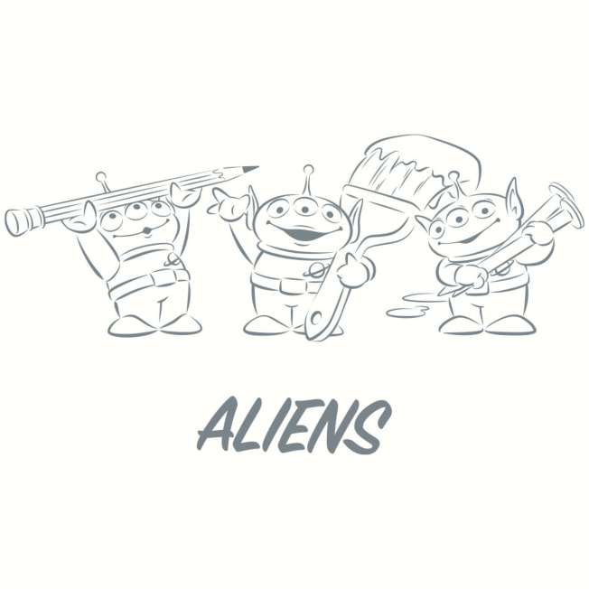 Bolso tote horizontal Toy Story: Alien