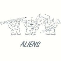 Bolso tote horizontal Toy Story Alien azul marino