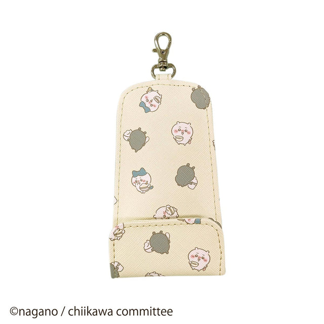 Estuche retráctil para llaves Chiikawa Crema
