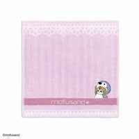 Toalla de mano mofusand Pastel con encaje morado
