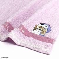 Toalla de mano mofusand Pastel con encaje morado