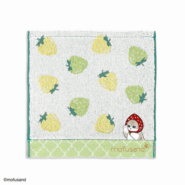 Toalla de mano Mofusand - Frutilla verde