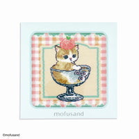 Toalla de mano Mofusand Sweet Parfait verde