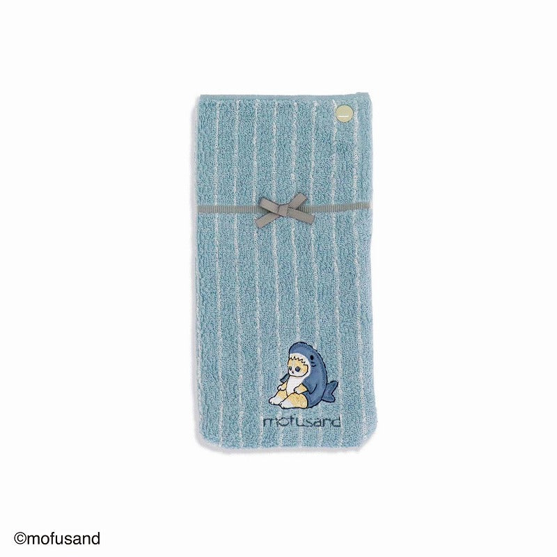 Pañuelo-funda Mofusand, gatito sentado azul